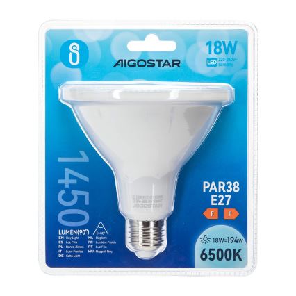 Lampadina LED PAR38 E27/18W/230V 6500K - Aigostar