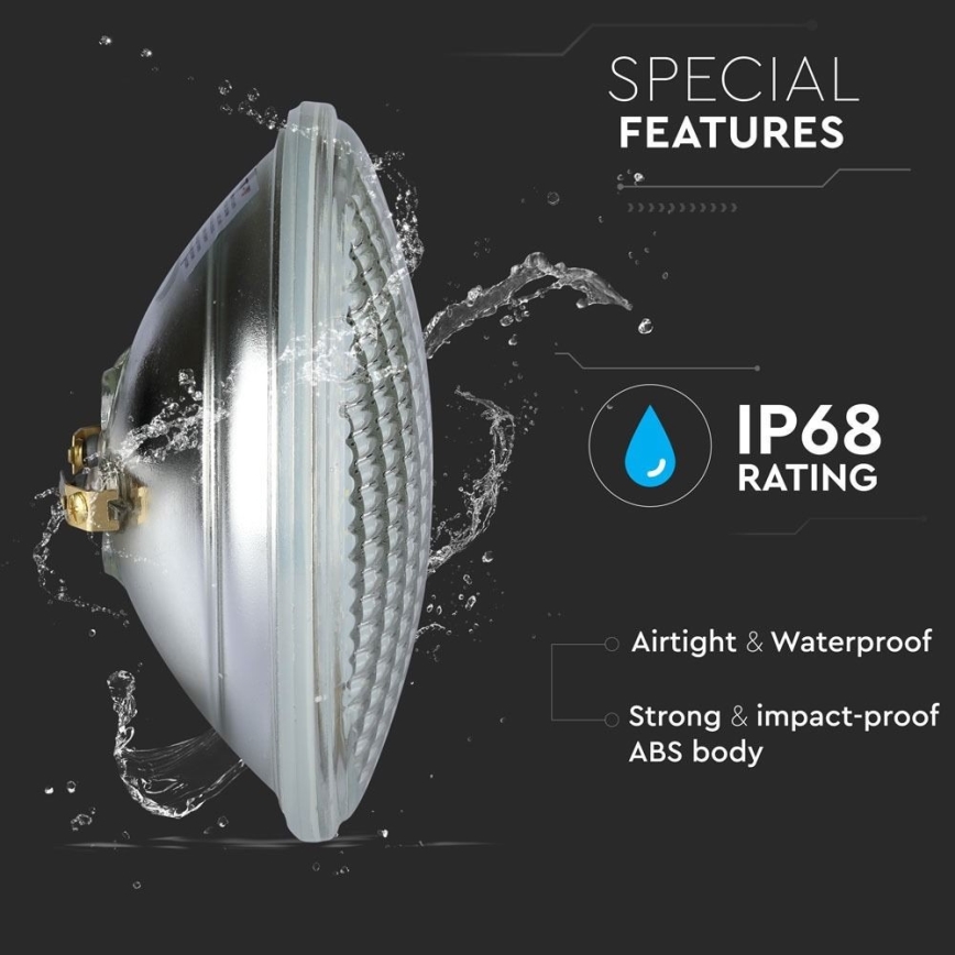 Lampadina LED per piscina LED/8W/230V IP68 3000K