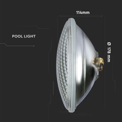 Lampadina LED per piscina LED/8W/230V IP68 3000K