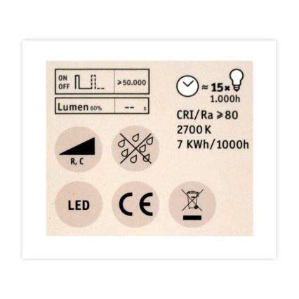 Lampadina LED per riflettore dimmerabile GU5.3/6.5W/12V 2700K – Paulmann 28758