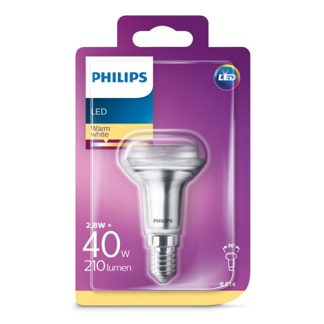 Lampadina LED per riflettore Philips E14/2.8W/230V 2700K