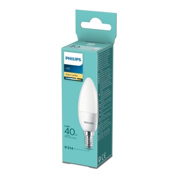 Lampadina LED Philips B35 E14/5,5W/230V 2700K