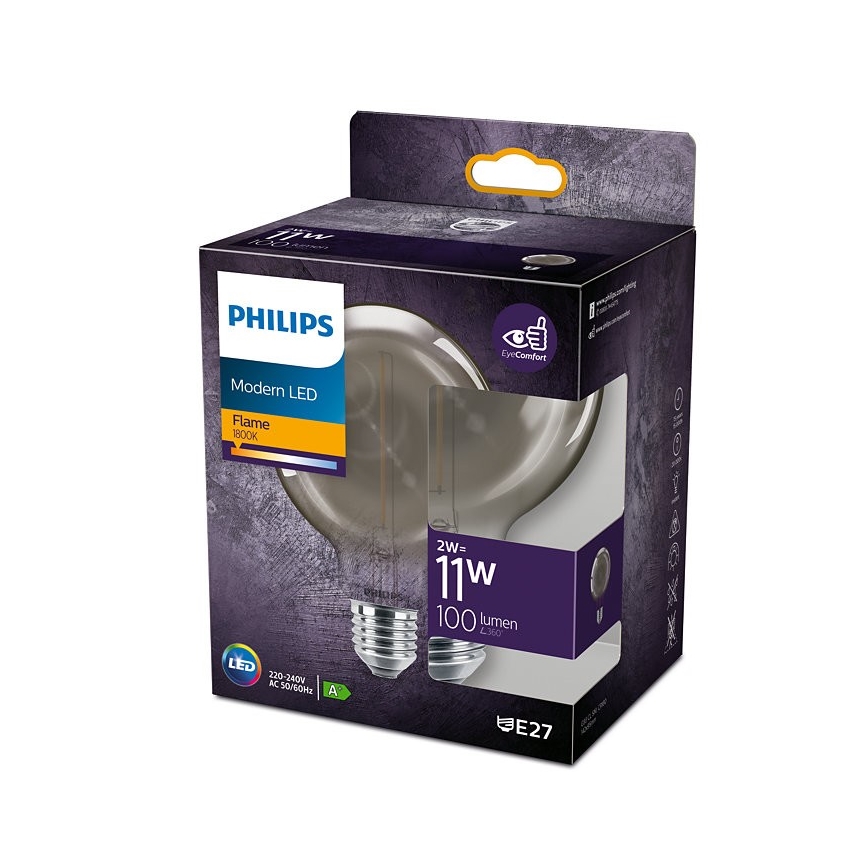 Lampadina LED Philips E27/2W/230V 1800K