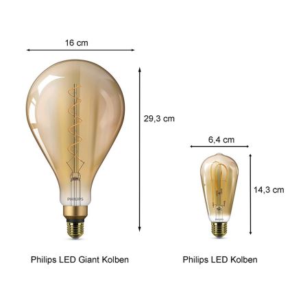 Lampadina LED Philips E27/5W/230V 2000K - VINTAGE