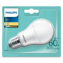 Lampadina LED Philips E27/9W/230V 2700K