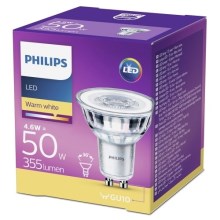 Lampadina LED Philips GU10/4,6W/230V 2700K