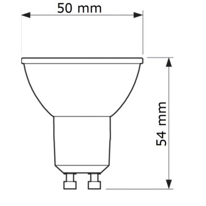 Lampadina LED Philips GU10/6,7W/230V 6500K