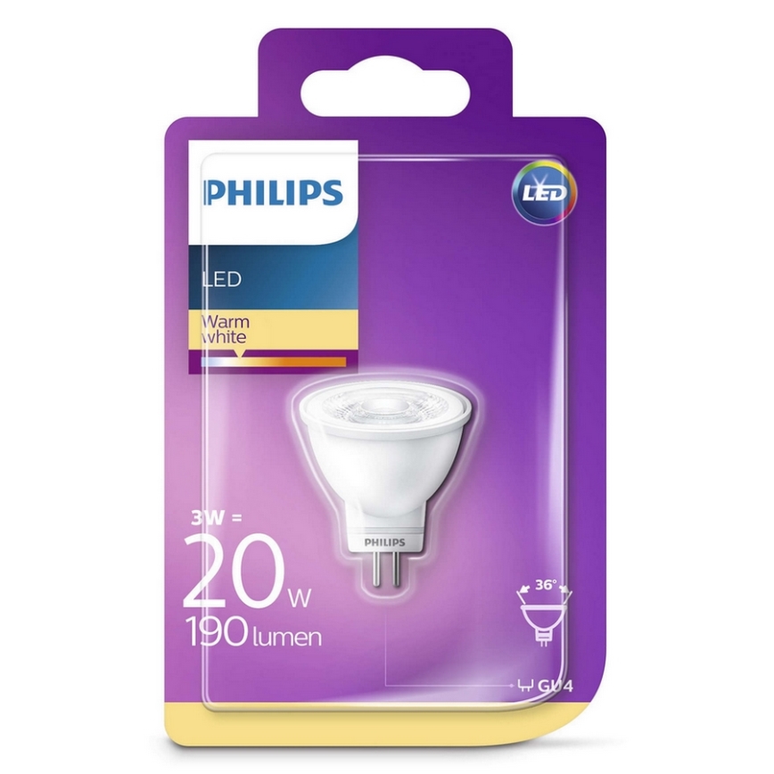 Lampadina LED Philips GU4/3W/12V