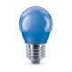 Lampadina LED  Philips P45 E27/3,1W/230V blu