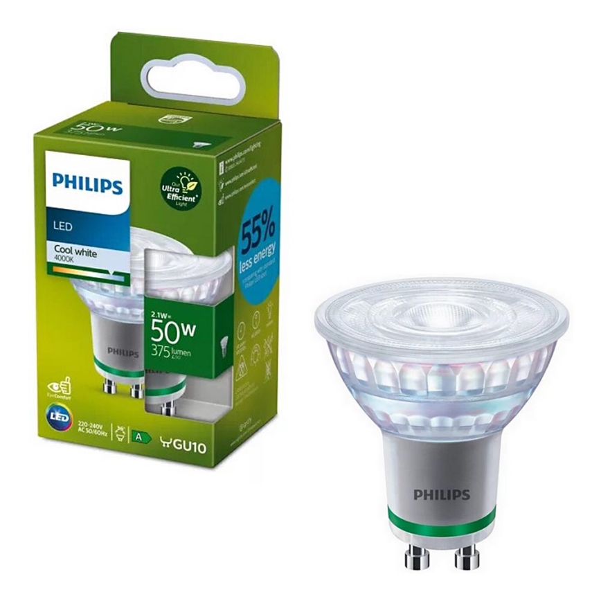 Lampadina LED Philips PAR16 GU10/2,1W/230V 4000K