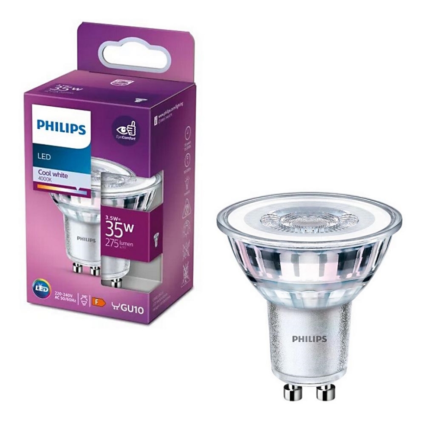 Lampadina LED Philips PAR16 GU10/3,5W/230V 4000K