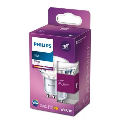Lampadina LED Philips PAR16 GU10/4,9W/230V 3000K