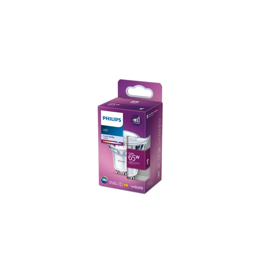 Lampadina LED Philips PAR16 GU10/4,9W/230V 4000K