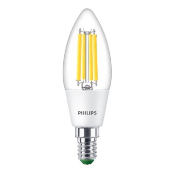 Lampadina LED Philips ULTRAEFFICIENT VINTAGE B35 E14/2,3W/230V 4000K