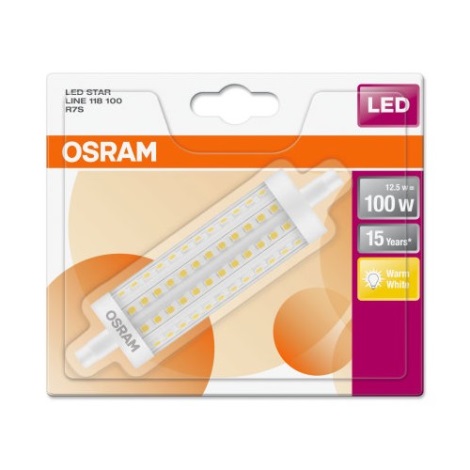 Lampadina LED R7s/12,5W/230V 2700K - Osram 118mm