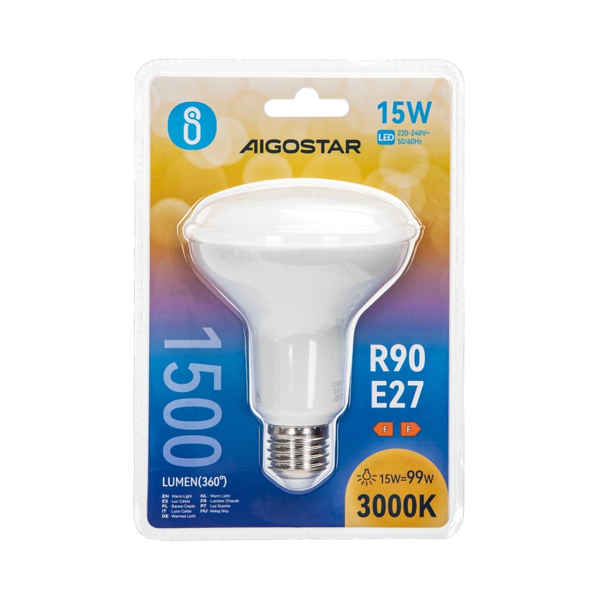 Lampadina LED R90 E27/15W/230V 3000K - Aigostar