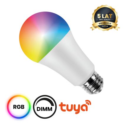 Lampadina LED RGB dimmerabile A60 E27/8W/230V 2700-6500K Wi-Fi Tuya