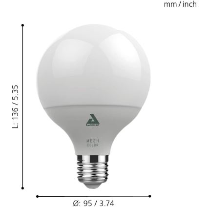 Lampadina LED RGB dimmerabile CONNECT E27/13W - Eglo