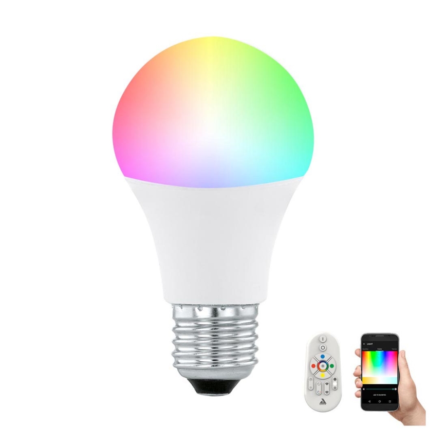 Lampadina LED RGB dimmerabile CONNECT E27/9W + Telecomando - Eglo 11585