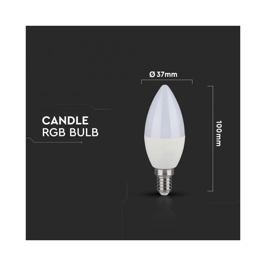 Lampadina LED RGB dimmerabile E14/3,5W/230V 6400K + telecomando