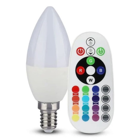 Lampadina LED multicolore con telecomando