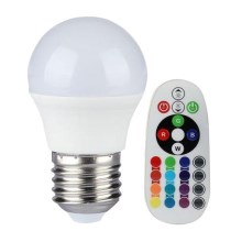 Lampadina LED RGB dimmerabile E27/3,5W/230V 3000K + TC