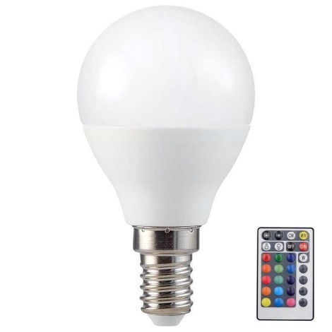 Lampadina LED RGB Dimmerabile P45 E14/4,8W/230V 3000K +