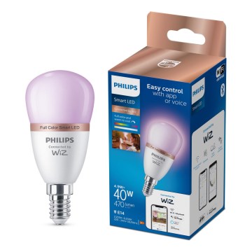 Lampadina LED RGB dimmerabile Philips SMART P45 E14/4,9W/230V 2200-6500K CRI 90