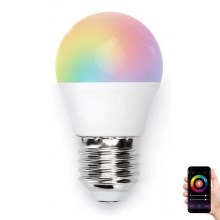 Lampadina LED RGB G45 E27/5W/230V 3000-6500K Wi-Fi - Aigostar