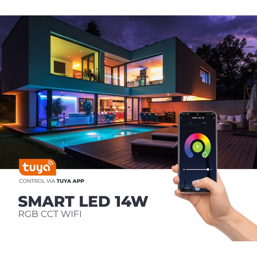 Lampadina LED RGB Smart dimmerabile E27/9,5W/230V 2700-6500K Wi-Fi Tuya