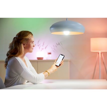 Lampadina LED RGBW dimmerabile A60 E27/8,5W/230V 2200-6500K  CRI 90 Wi-Fi + telecomando - WiZ