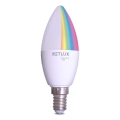 Lampadina LED RGBW dimmerabile C37 E14/4,5W/230V 2700-6500K Wi-Fi Tuya