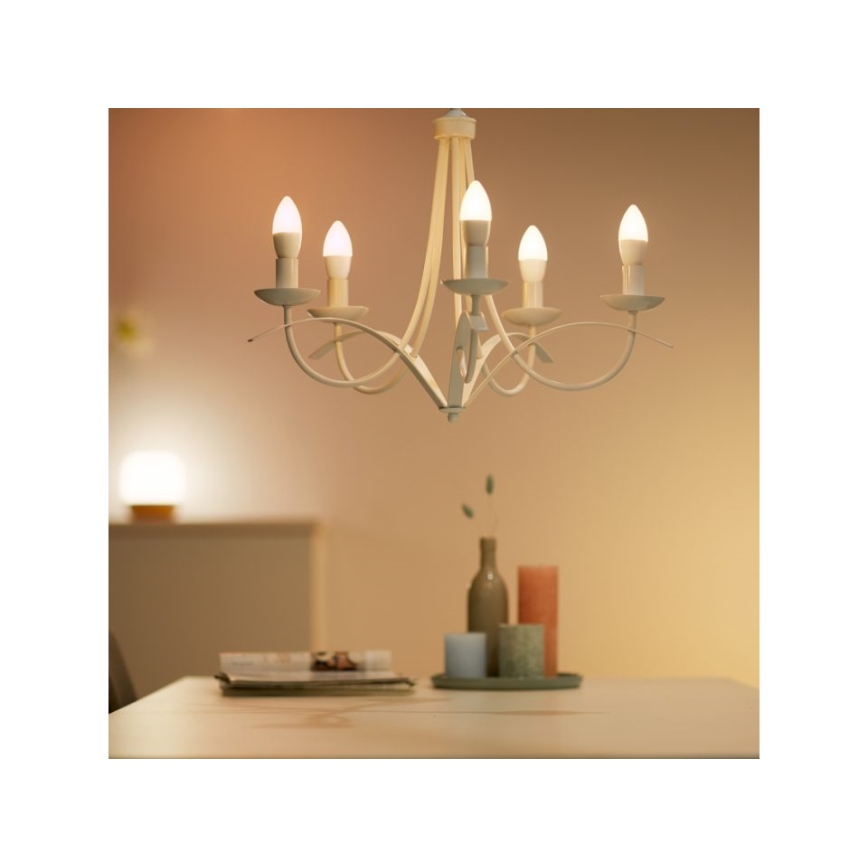 Lampadina LED RGBW Dimmerabile C37 E14/4,9W/230V 2200-6500K CRI 90 Wi-Fi -WiZ