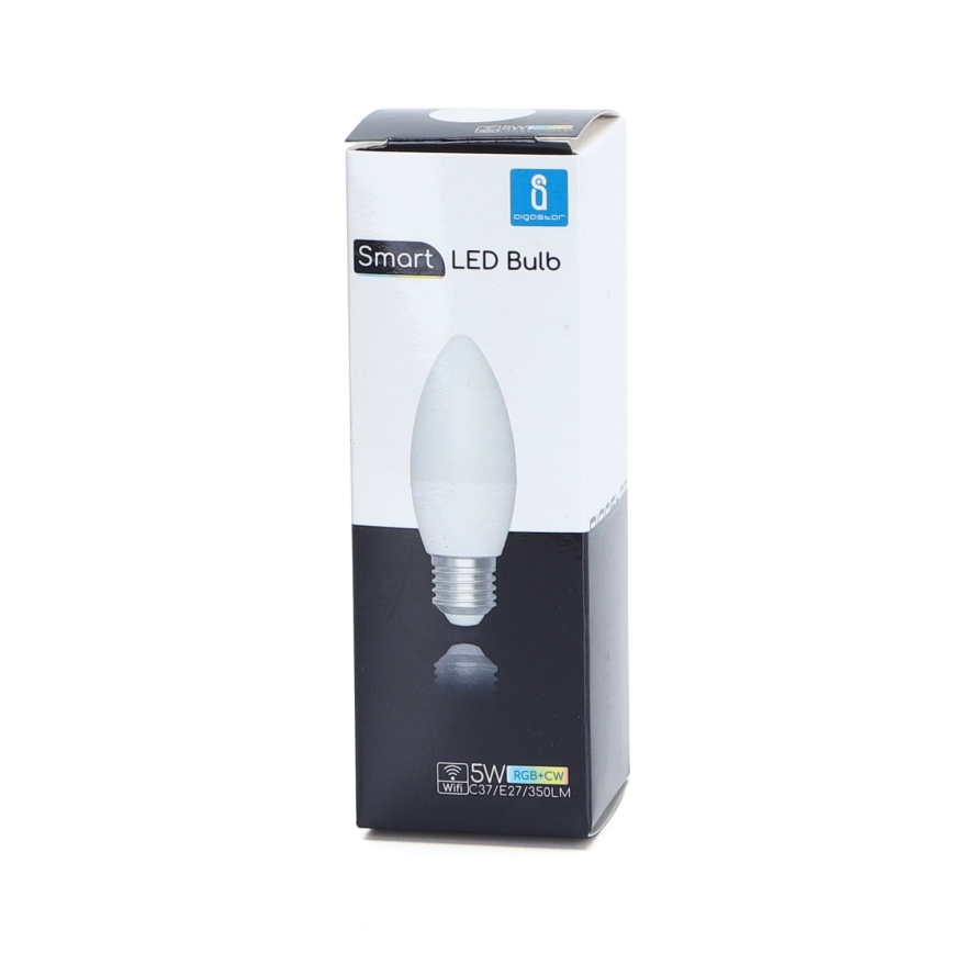 Lampadina LED RGBW dimmerabile C37 E27/5W/230V 3000-6500K Wi-Fi - Aigostar