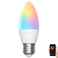 Lampadina LED RGBW dimmerabile C37 E27/6,5W/230V 2700-6500K Wi-Fi - Aigostar