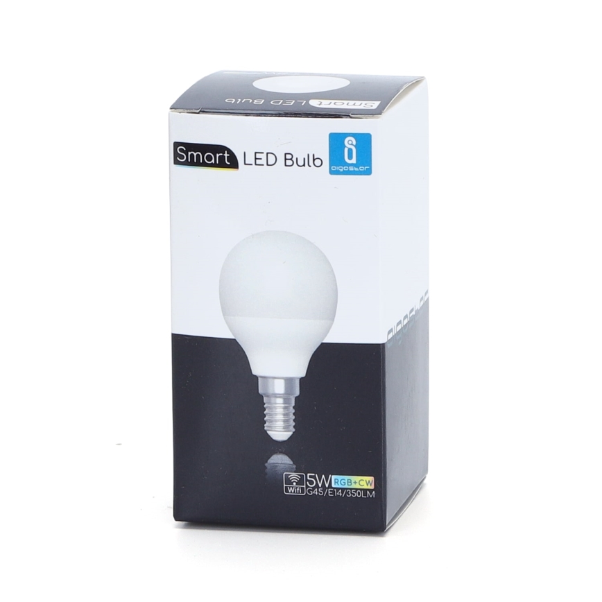 Lampadina LED RGBW dimmerabile G45 E14/5W/230V 3000-6500K Wi-Fi - Aigostar