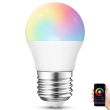 Lampadina LED RGBW dimmerabile G45 E27/4W/230V 2700-6500K Wi-Fi - Aigostar