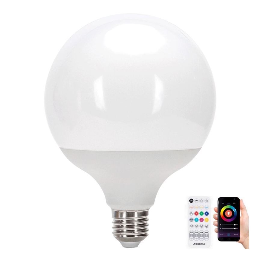 Lampadina LED RGBW dimmerabile MESH G120 E27/18W/230V 6500K + telecomando - Aigostar