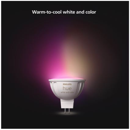 Lampadina LED RGBW dimmerabile Philips Hue White And Color Ambiance GU5,3/MR16/6,3W/12V 2000-6500K