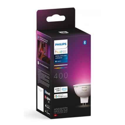 Lampadina LED RGBW dimmerabile Philips Hue White And Color Ambiance GU5,3/MR16/6,3W/12V 2000-6500K