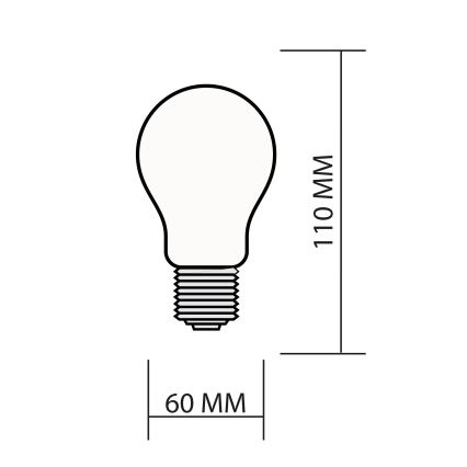 Lampadina dimmerabile LED RGBW SMART A60 E27/8,5W/230V 4000K con telecomando