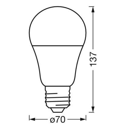 Lampadina LED RGBW dimmerabile SMART+ E27/14W/230V 2700-6500K Wi-Fi - Ledvance