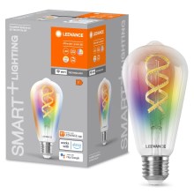 Lampadina LED RGBW dimmerabile SMART+ FILAMENT EDISON ST64 E27/4,8W/230V 2700-6500K Wi-Fi - Ledvance