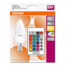 Lampadina LED RGBW dimmerabile STAR E14/4,5W/230V 2700K + telecomando – Osram