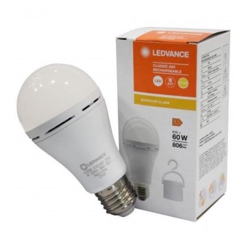 Lampadina LED RICARICABILE A60 E27/8W/230V 2700K - Ledvance