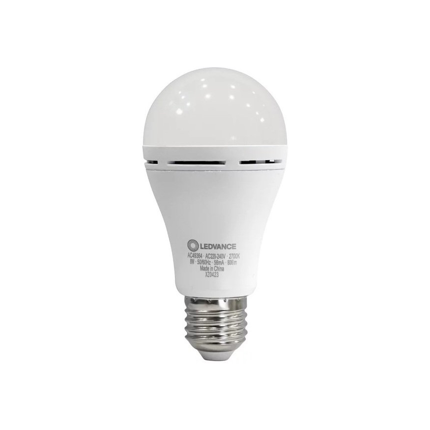 Lampadina LED RICARICABILE A60 E27/8W/230V 2700K - Ledvance