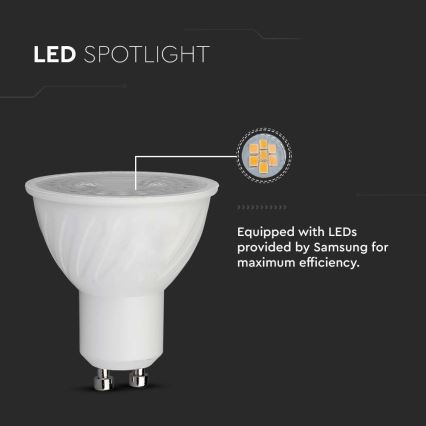 Lampadina LED SAMSUNG CHIP GU10/6W/230V 4000K
