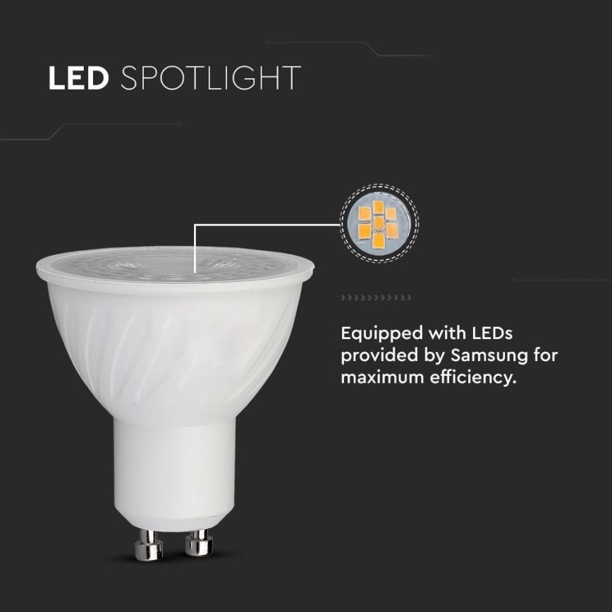 Lampadina LED SAMSUNG CHIP GU10/6W/230V 4000K