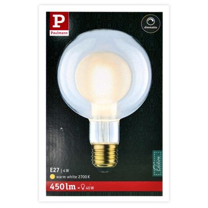 Lampadina LED SHAPE G95 E27/4W/230V 2700K - Paulmann 28768