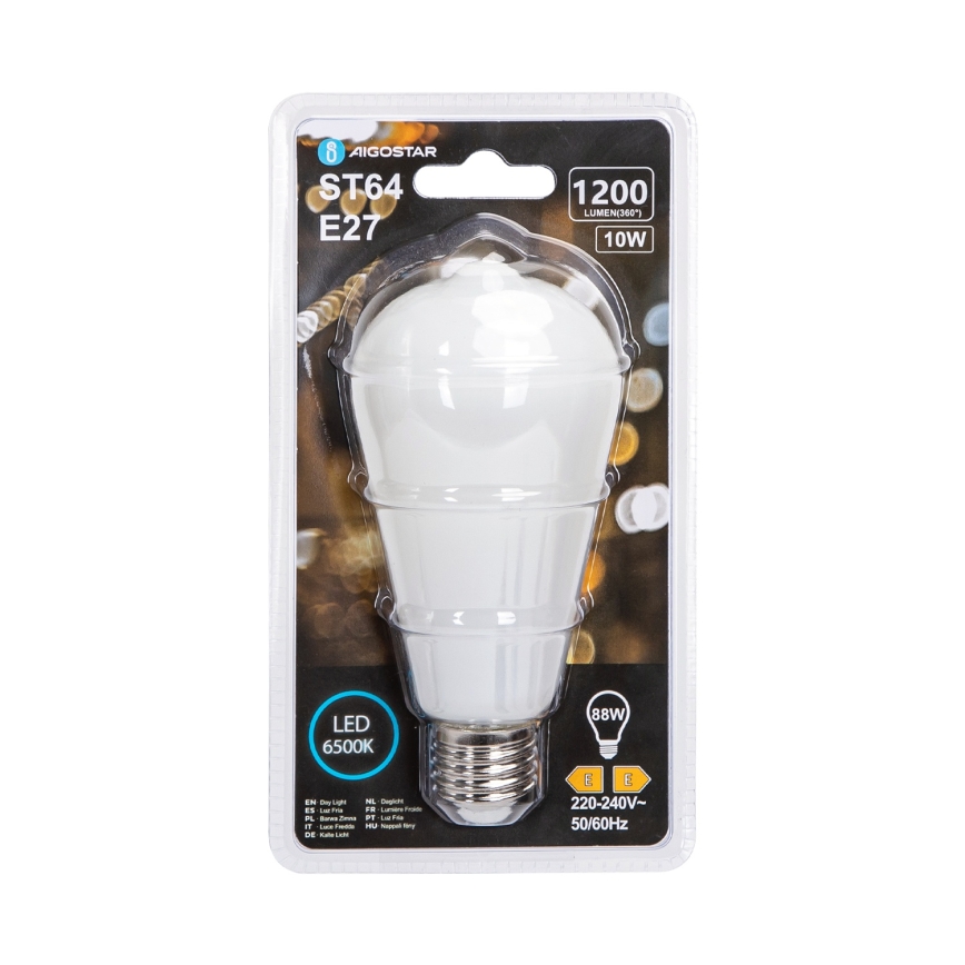 Lampadina LED ST64 E27/10W/230V 6500K - Aigostar
